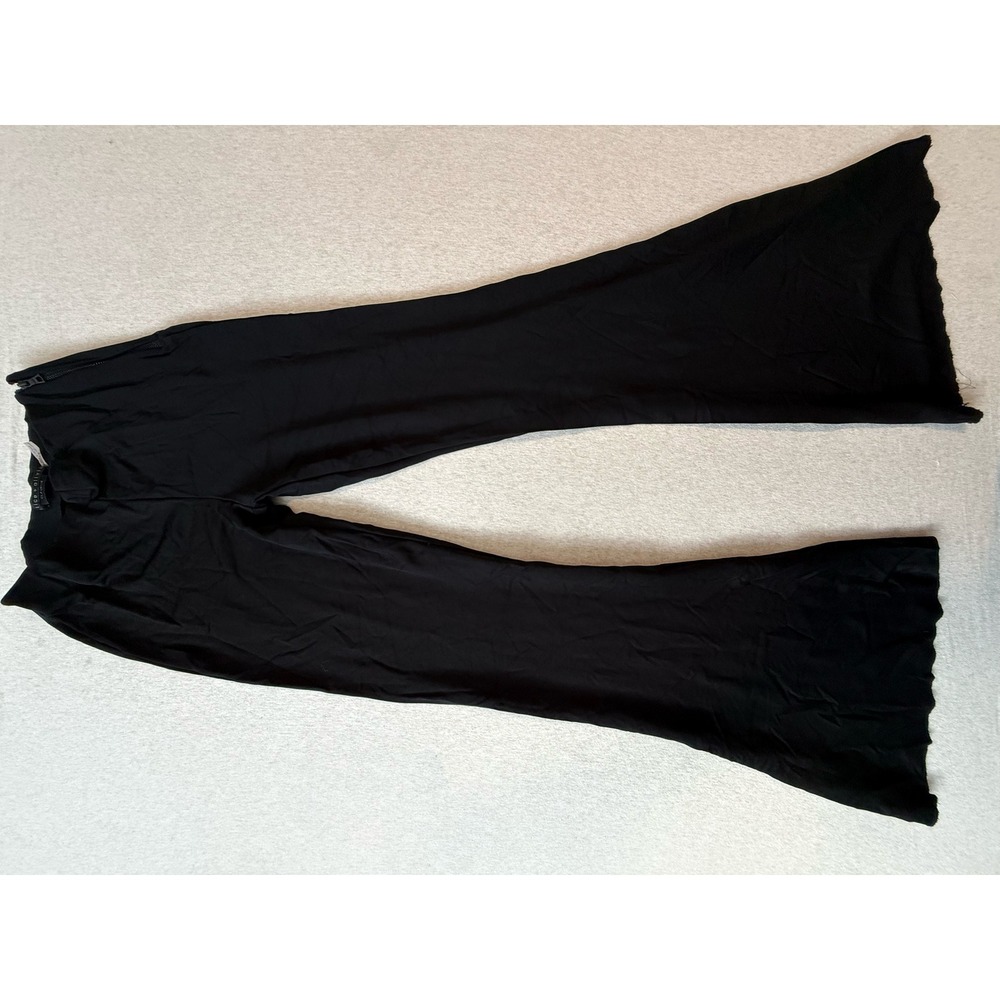 Alice + Olivia Classics Black High Waisted Flare Wide Leg Pants Size 6